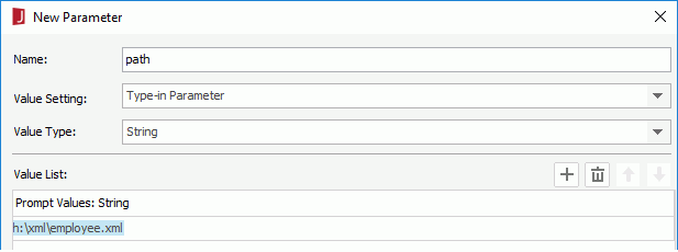 Create a Parameter
