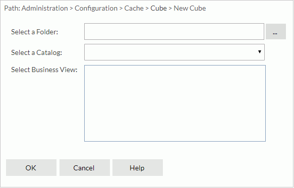New Cube dialog