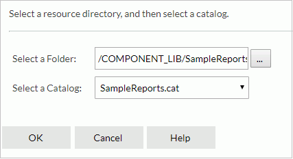 Select Another Catalog dialog