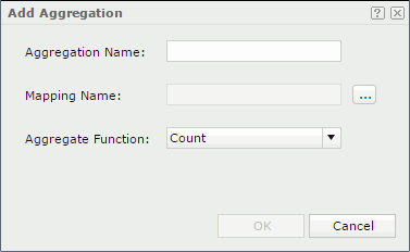 Add Aggregation dialog