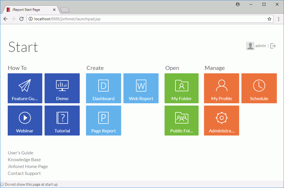 Start Page