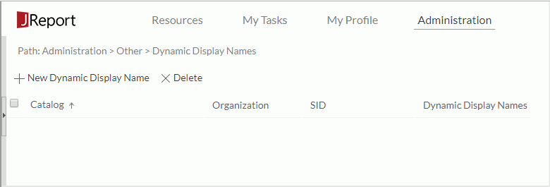 Dynamic Display Names page